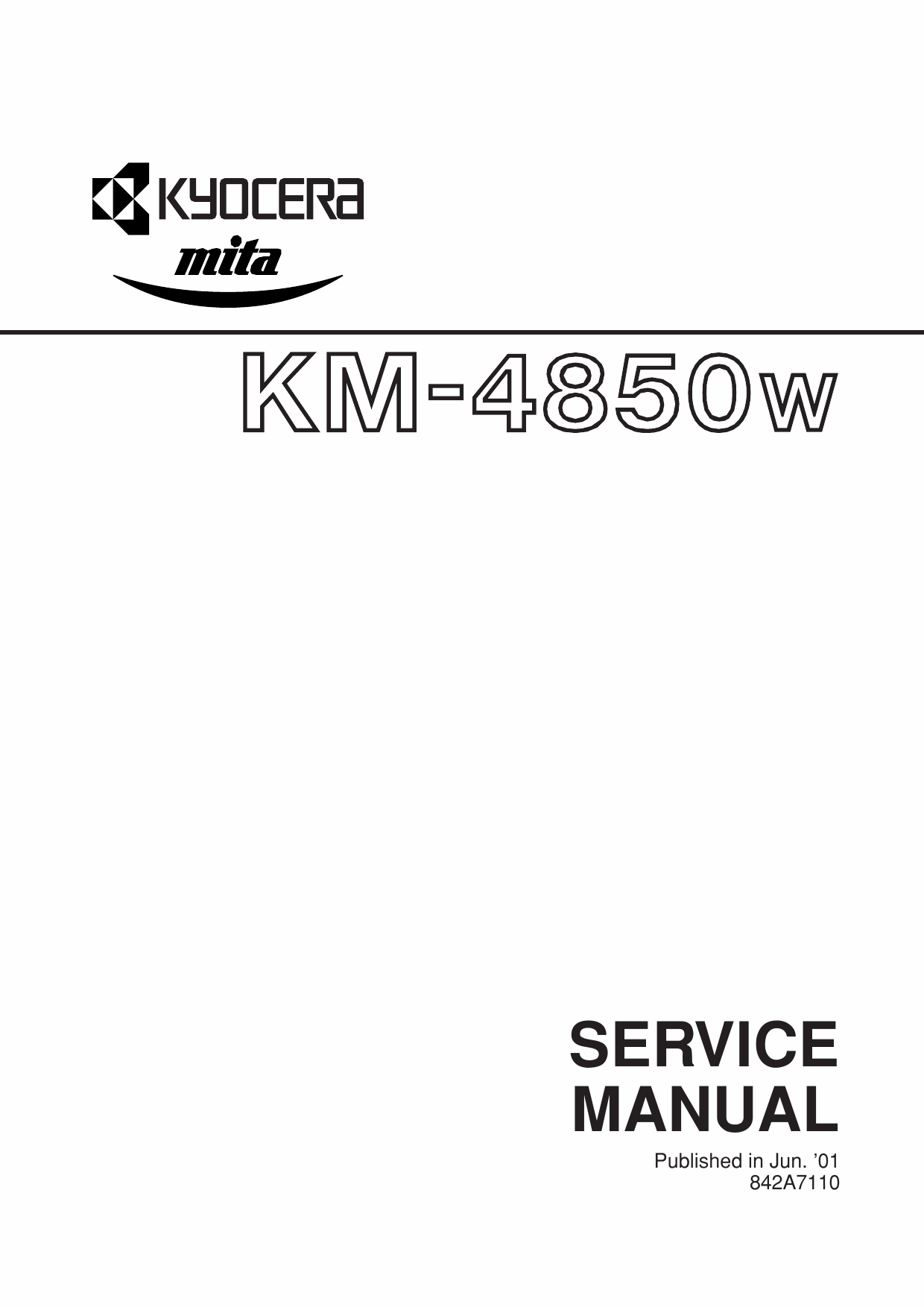 KYOCERA WideFormat KM-4850w Service Manual-1